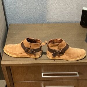 UGG Tan and Brown Ankle Boots